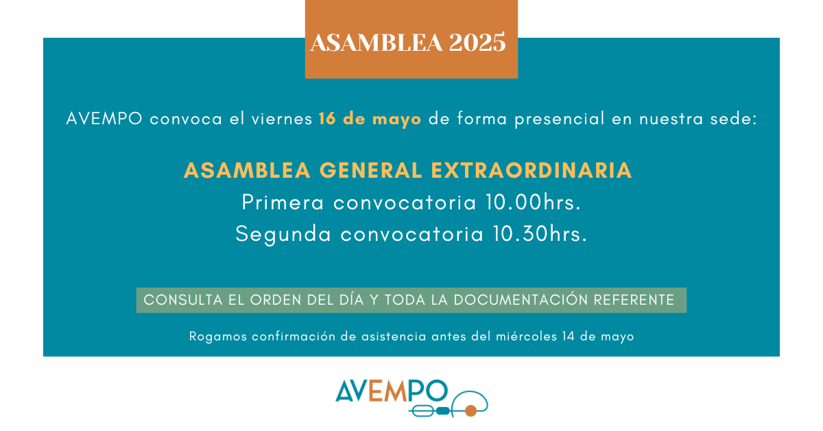 AVEMPO convoca Asamblea General Extraordinaria 2025 para la elección de nueva Junta Directiva